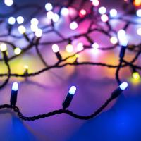 Светодиодная гирлянда ARD-STRING-CLASSIC-10000-BLACK-95LED-MILK-LIVE RGBW-DMX (24V, 10W) (Ardecoled, IP65)