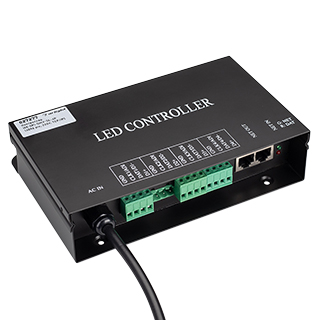 Контроллер HX-SPI-DMX-SL-4P (4096 pix, 220V, TCP/IP, add, ArtNet) (Arlight, IP20 Металл, 2 года)