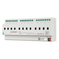 INTELLIGENT ARLIGHT Релейный модуль KNX-7123-82-DRO-DIN (BUS, 12x16A, KNX Secure) (IARL, IP20 Пластик, 2 года)