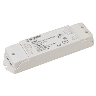 INTELLIGENT ARLIGHT Диммер SMART-PWM-103-72-RGB-PS-SUF Grey (12-48V, 3x6A, 2.4G) (IARL, IP20 Пластик, 5 лет)