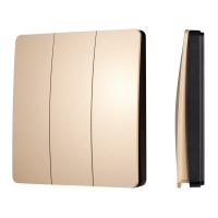 INTELLIGENT ARLIGHT Кнопочная панель KINETIC-801-22-3G-WP-SUF Gold (No battery, IP67, 433Mhz) (IARL, IP67 Пластик, 3 года)