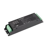 INTELLIGENT ARLIGHT Декодер SMART-DMX512-305-63-RDM-SUF Black (12-48V, 5x4A, Terminal) (IARL, IP20 Металл, 5 лет)
