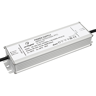 Блок питания ARPV-UH24320A-PFC (24V, 13.3A, 320W) (Arlight, IP67 Металл, 7 лет)