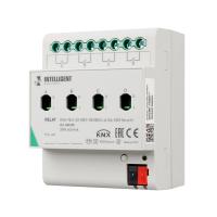 INTELLIGENT ARLIGHT Релейный модуль KNX-7043-82-DRO-DIN (BUS, 4x16А, KNX Secure) (IARL, IP20 Пластик, 2 года)