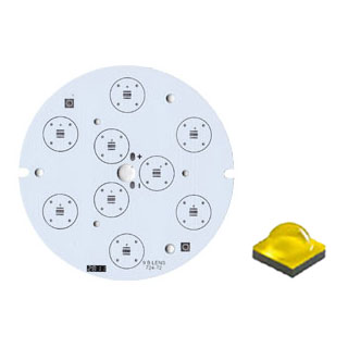 Плата D93-9XP CREE (9x LED, 724-72) (Turlens, -)