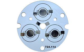 Плата D44-3E Emitter (3x LED, 724-114) (Turlens, -)