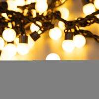 Светодиодная гирлянда ARD-BALL-CLASSIC-D17.5-10000-BLACK-100LED WARM (230V, 7W) (Ardecoled, IP65)