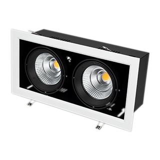 Светильник CL-KARDAN-S375x190-2x25W Warm3000 (WH-BK, 30 deg) (Arlight, IP20 Металл, 3 года)