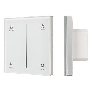 Панель SMART-P36-DIM-IN White (230V, 1.2A, TRIAC, Sens, 2.4G) (Arlight, IP20 Пластик, 5 лет)