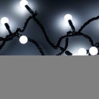 Светодиодная гирлянда ARD-BALL-CLASSIC-D13-5000-BLACK-50LED WHITE (230V, 3.5W) (Ardecoled, IP65)
