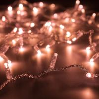 Светодиодная гирлянда ARD-STRING-CLASSIC-1000-CLEAR-100LED-PULSE Rose Gold (230V, 7W) (Ardecoled, IP65)