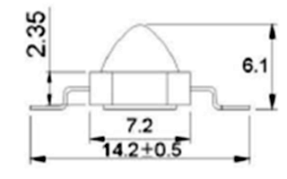 Мощный светодиод ARPL-1W-EPL IR850 60deg (Arlight, Emitter)