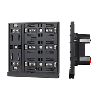 INTELLIGENT ARLIGHT Механизм панели KNX-304-22-IN Black (Bus) (IARL, IP20 Пластик, 2 года)