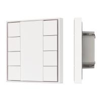 INTELLIGENT ARLIGHT Кнопочная панель KNX-301-22-8-SH-IN White (BUS, Frame) (IARL, IP20 Пластик, 3 года)