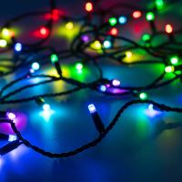 Светодиодная гирлянда ARD-STRING-CLASSIC-10000-BLACK-95LED-LIVE RGBW-DMX (24V, 10W) (Ardecoled, IP65)