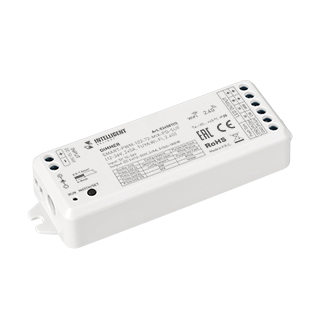 INTELLIGENT ARLIGHT Диммер SMART-PWM-102-72-MIX-PD-SUF (12-36V, 2x5A, TUYA Wi-Fi, 2.4G) (IARL, IP20 Пластик, 5 лет)