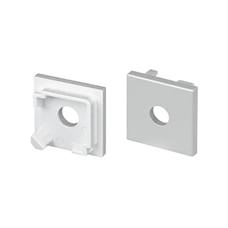 Заглушка SL-KANT-H16-S10 SQUARE с отверстием (Arlight, Пластик)