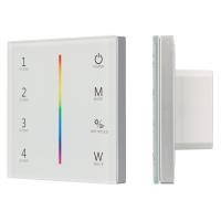 Панель Sens SMART-P22-RGBW White (12-24V, 4x3A, 2.4G) (Arlight, IP20 Пластик, 5 лет)