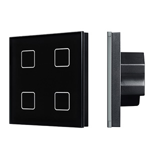 INTELLIGENT ARLIGHT Сенсорная панель DALI-301-11-IN Black (BUS/24V, Backlight) (IARL, IP20 Пластик, 5 лет)