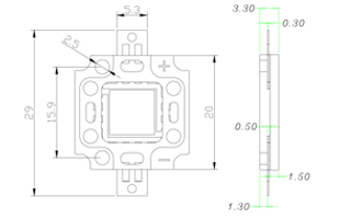 Мощный светодиод ARPL-10W White 6000K (LMA009) (Arlight, -)