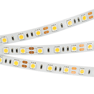 Лента RT2-5050-60-12V White (300 LED) (NormaLED, 14.4 Вт/м, IP20)