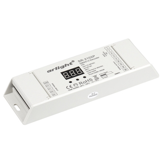 Декодер DMX SR-2102P (12-36V, 240-720W, 4CH) (Arlight, IP20 Пластик, 3 года)