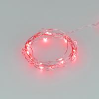 Светодиодная гирлянда ARD-DEW-HOME-2000-CLEAR-20LED-STD Red (3V, Battery Pack) (Ardecoled, IP20)