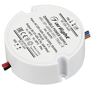 Блок питания ARJ-SP-40900-PFC-TRIAC-R (36W, 27-40V, 900mA) (Arlight, IP44 Пластик, 5 лет)