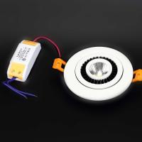 Светодиодный светильник JH-THD14-7W Round B753 (7W, White)