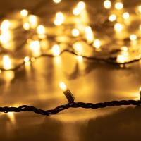 Светодиодная гирлянда ARD-STRING-PRO-10000-BLACK-100LED-STD WARM (230V, 7W) (Ardecoled, IP65)