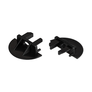 Заглушка для MIC-FS-R черная с отверстием (Arlight, Пластик)