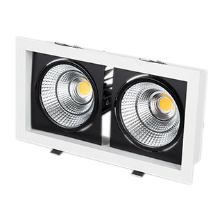 Светильник CL-KARDAN-S283x152-2x25W Warm3000 (WH-BK, 30 deg) (Arlight, IP20 Металл, 3 года)