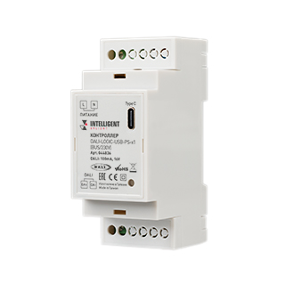 INTELLIGENT ARLIGHT Контроллер DALI-LOGIC-USB-PS-x1 (BUS/230V) (IARL, IP20 Пластик, 2 года)