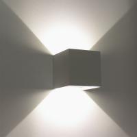 Светильник настенный светодиодный JH-BD-B08 DHL29 (220V, 2х3W, белый корпус, IP65, warm white)