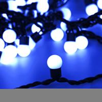 Светодиодная гирлянда ARD-BALL-CLASSIC-D17.5-10000-BLACK-100LED BLUE (230V, 7W) (Ardecoled, IP65)