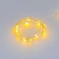 Светодиодная гирлянда ARD-DEW-HOME-2000-CLEAR-20LED-STD Yellow (3V, Battery Pack) (Ardecoled, IP20)