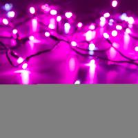 Светодиодная гирлянда ARD-STRING-CLASSIC-10000-BLACK-100LED-FLASH PINK (230V, 7W) (Ardecoled, IP65)