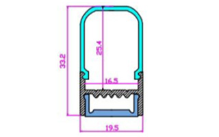 Экран ARH-WIDE-(B)-H20-2000 RRC Opal-PM (Arlight, Пластик)