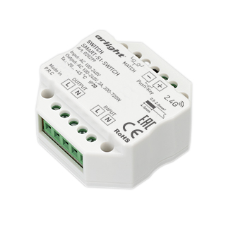 Контроллер-выключатель SMART-S1-SWITCH (230V, 3A, 2.4G) (Arlight, IP20 Пластик, 5 лет)