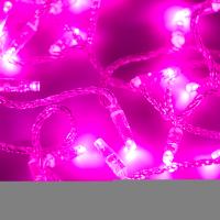 Светодиодная гирлянда ARD-STRING-CLASSIC-10000-CLEAR-100LED-STD PINK (230V, 7W) (Ardecoled, IP65)