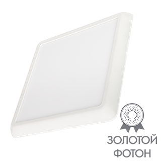 Светильник CL-FIOKK-S180x180-12W Day4000-MIX (WH, 120 deg, 230V) (Arlight, IP44 Пластик, 3 года)