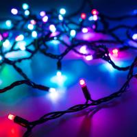 Светодиодная гирлянда ARD-STRING-PRO-10000-BLACK-95LED-LIVE RGBW-DMX (24V, 10W) (Ardecoled, IP65)