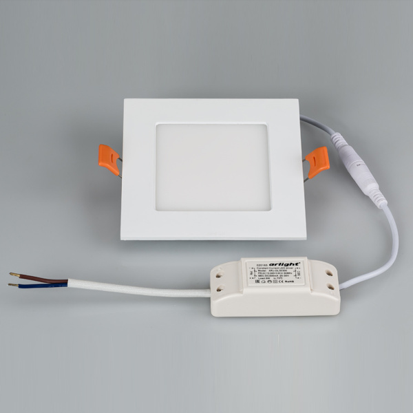 Светильник DL-120x120M-9W Warm White (Arlight, IP40 Металл, 3 года)