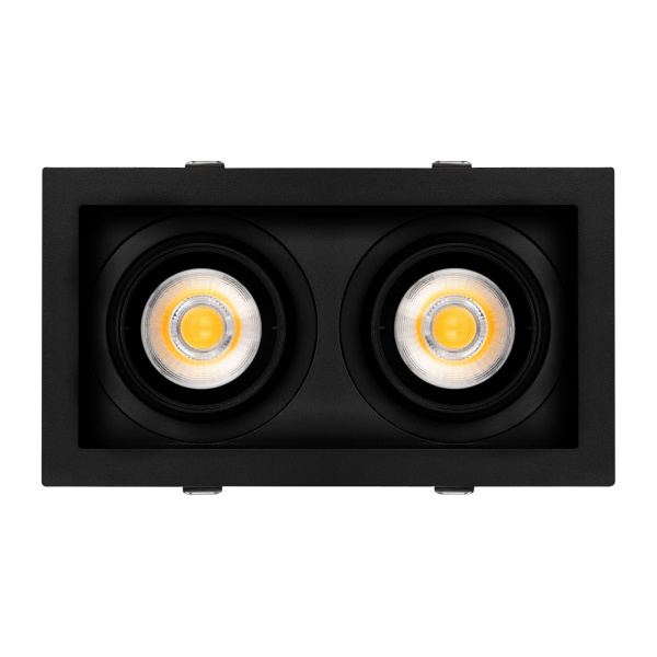 Светильник MS-VORTEX-BUILT-S210x117-2x20W Warm3000 (BK-BK, 40 deg, 230V) (Arlight, IP20 Металл, 5 лет)