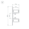 Профиль ARH-WALL-1849-DUAL-2000 ANOD (Arlight, Алюминий)
