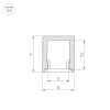 Профиль SL-MINI-8-2000 ANOD BLACK (Arlight, Алюминий)