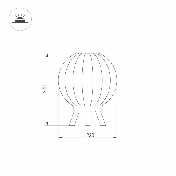 Светильник LGD-PEARL-TAB-7W Warm3000 (GR, 164 deg, 230V) (Arlight, IP65 Металл, 3 года)