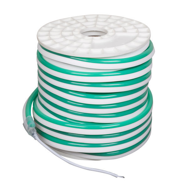 Гибкий неон ARL-CF2835-U15M20-24V Green (26x15mm) (Arlight, 8 Вт/м, IP65)