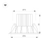 Светильник MS-ATOLL-BUILT-R86-10W Day4000 (WH, 36 deg, 230V) (Arlight, IP54 Металл, 5 лет)
