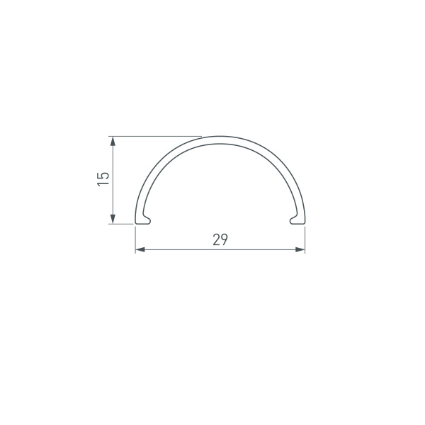 Экран матовый ROUND-D30-DUAL-2000 OPAL (Arlight, Пластик)